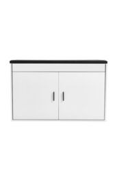 Living and Home Shoe Storage Bench with Padded Seat in White - thumbnail 3