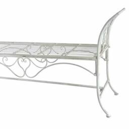 Ascalon Design Ltd Long Seat Bench - L130 x W42 x H70 cm - Green in White - thumbnail 2