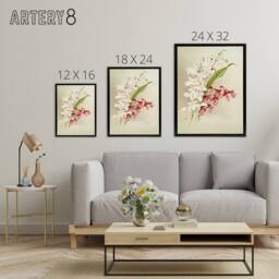 "Artery8 Frederick Sander White Pink Hybrid Orchid Flowers Framed Canvas Art - Size: W12"" x H16""" - thumbnail 4
