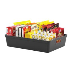 simpa 6L Plastic Studio Organiser Trays with Handles - Set of 6 in Black - thumbnail 3