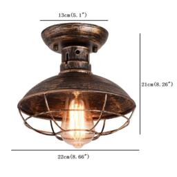 NIVOR Industrial Ceiling Lights with Metal Cage Oil Rubbed Bronze Chandelier - thumbnail 2