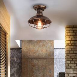 NIVOR Industrial Ceiling Lights with Metal Cage Oil Rubbed Bronze Chandelier - thumbnail 3