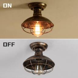 NIVOR Industrial Ceiling Lights with Metal Cage Oil Rubbed Bronze Chandelier - thumbnail 5