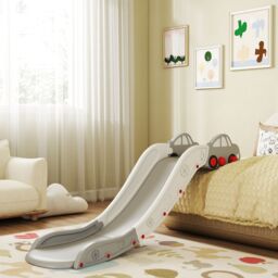 AIYAPLAY Kids Slide for Bed, Sofa, Easy to Assemble in Grey - thumbnail 2
