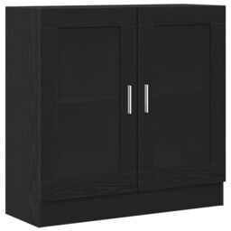 Berkfield Home Book Cabinet - Black Oak, 82.5 x 30.5 x 80 cm, Made of Engineered Wood - Size: 82.5 x 30.5 x 80 cm - thumbnail 2