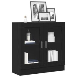 Berkfield Home Book Cabinet - Black Oak, 82.5 x 30.5 x 80 cm, Made of Engineered Wood - Size: 82.5 x 30.5 x 80 cm - thumbnail 3