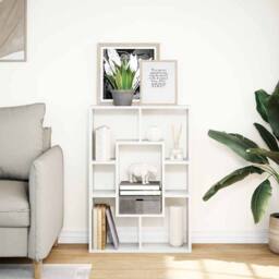 Berkfield Home Bookcase White 63x20x90 cm Engineered Wood - Size: 63 x 20 x 90 cm - thumbnail 3