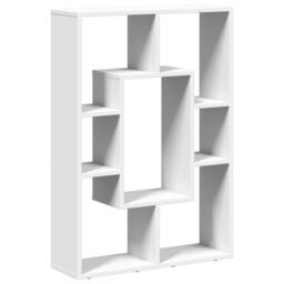 Berkfield Home Bookcase White 63x20x90 cm Engineered Wood - Size: 63 x 20 x 90 cm - thumbnail 1