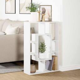 Berkfield Home Bookcase White 63x20x90 cm Engineered Wood - Size: 63 x 20 x 90 cm - thumbnail 4