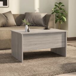Berkfield Home Coffee Table Grey Sonoma 80x50x42.5 cm Engineered Wood - thumbnail 3