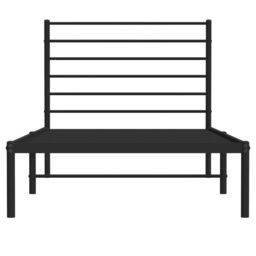 Berkfield Home Metal Bed Frame with Headboard Black 100x190 cm - thumbnail 6