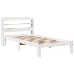 Berkfield Home Bed Frame with Headboard without Mattress White 100x200 cm - thumbnail 3