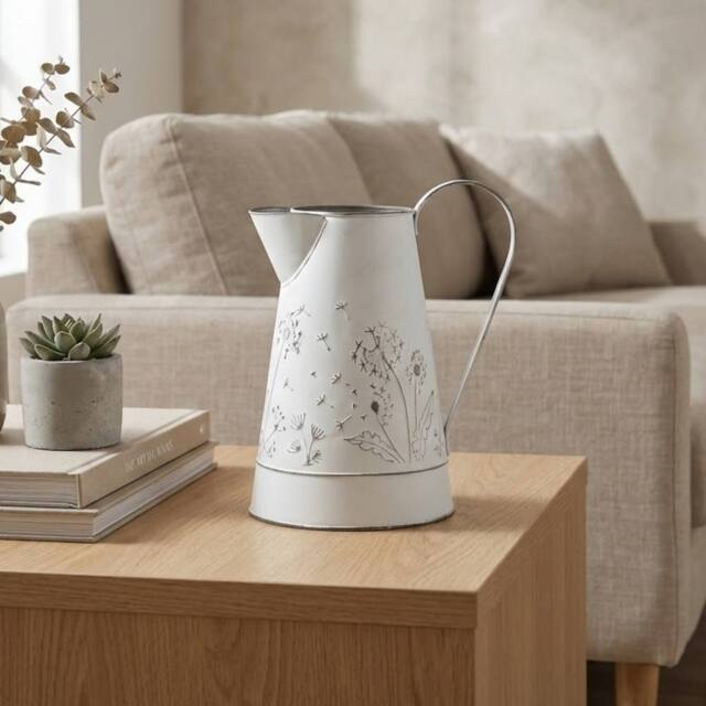 Garden Greatness Relica Floral Blanc Decorative Jug Vase - Size: 1 Pack - image 1