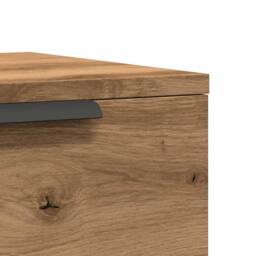 Berkfield Home Durable Wall-mounted Bedside Cabinet Artisan Oak 34x30x20 cm in Brown - Size: 34 x 30 x 20 cm - thumbnail 8