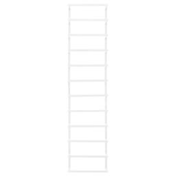 Berkfield Home Towel Rack White 24x12x96 cm Steel - Size: 24 x 12 x 96 cm - thumbnail 3