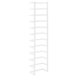 Berkfield Home Towel Rack White 24x12x96 cm Steel - Size: 24 x 12 x 96 cm - thumbnail 4