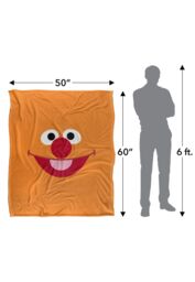 Sesame Street Ernie Face Silky Touch Super Soft Throw Blanket 152 X 127 cm in White - thumbnail 5