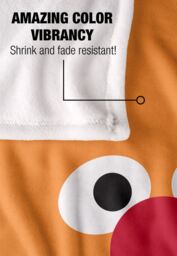 Sesame Street Ernie Face Silky Touch Super Soft Throw Blanket 152 X 127 cm in White - thumbnail 4