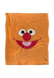 Sesame Street Ernie Face Silky Touch Super Soft Throw Blanket 152 X 127 cm in White - thumbnail 1