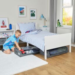 Liberty House Toys Underbed Storage Cart with Wheels (Pack of 2) in Grey - thumbnail 4