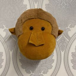 Minster Orangutan Head Hanger - L18 x W20 x H30 cm in Brown - Size: 1 Pack - thumbnail 3