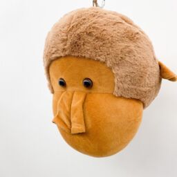 Minster Orangutan Head Hanger - L18 x W20 x H30 cm in Brown - Size: 1 Pack - thumbnail 2
