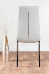 FurnitureboxUK Imperia 6 Grey Dining Table & 6 Isco Chairs in Off-White - thumbnail 5