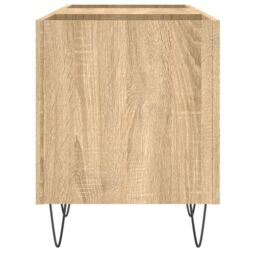 Berkfield Home Record Cabinet Sonoma Oak 121x38x48 cm Engineered Wood in Brown - Size: 121 x 38 x 48 cm - thumbnail 5