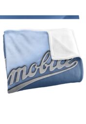General Motors Oldsmobile Chrome Logo Silky Touch Super Soft Throw Blanket 152 X 127 cm in White - thumbnail 3