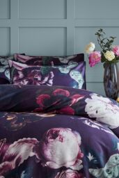 Paoletti Cordelia Floral 100% Cotton Duvet Cover Set - Size: Double - thumbnail 2
