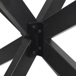 Berkfield Home Dining Table Leg Spider Shape Anthracite 150x78x(72-73) cm Steel in Dark Grey - thumbnail 7