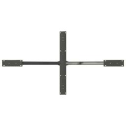 Berkfield Home Dining Table Leg Spider Shape Anthracite 150x78x(72-73) cm Steel in Dark Grey - thumbnail 5