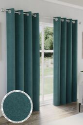 Enhanced Living 100% Blackout Curtains - Thermal/Energy Saving Linen Look Pair with Eyelets For Living Room & Bedrooms