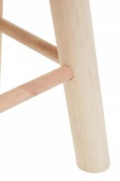 Orsina Durable White Cotton Rope Stool, Stylish Kitchen Stool For Bedroom, Versatile Design Bar Stool For Guests in Grey - thumbnail 4