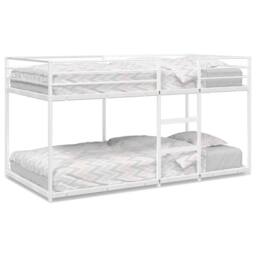 Berkfield Home Bunk Bed without Mattress White 75x190 cm Steel - thumbnail 1