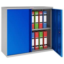 Phoenix Safe Company Stationery Cupboard in Blue with Key Lock, SC1010GBK, 351L - Size: 100 cm - thumbnail 2