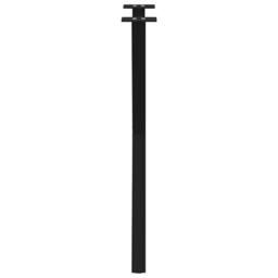 Berkfield Home Modern Dining Table Legs X-Shaped 2 pcs Black 60x(72-73) cm Steel - thumbnail 6