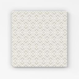 "Warren Reed - Designer Abstract Ornament Pattern Canvas in Grey - Size: W30"" x H30""" - thumbnail 1