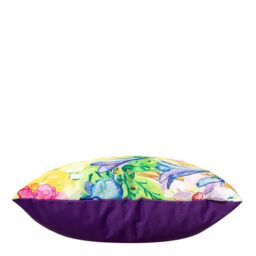 icon Indoor & Outdoor Papaya Fruit Print Waterproof Cushion, Orange in Purple - thumbnail 3