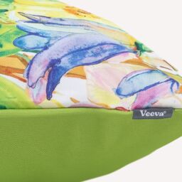 icon Indoor & Outdoor Papaya Fruit Print Waterproof Cushion, Orange in Purple - thumbnail 5