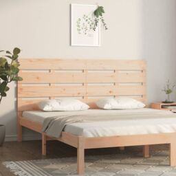 Berkfield Home Headboard 200x3x80 cm Solid Wood Pine in Brown - Size: 200 x 3 x 80 cm - thumbnail 1