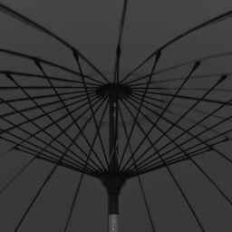 Berkfield Home Outdoor Parasol with Aluminium Pole 270 cm Anthracite in Black - thumbnail 5