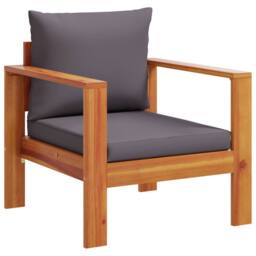 Berkfield Home 5 Piece Garden Sofa Set with Cushions Solid Wood Acacia - thumbnail 4