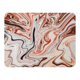 Benjamin Tate Design Pink Rippled Marble Blanket in Natural - Size: 120 cm x 150 cm - thumbnail 1