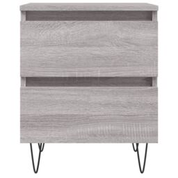 Berkfield Home Bedside Cabinets 2 pcs Grey Sonoma 40x35x50 cm Engineered Wood - Size: 40 x 35 x 50 cm - thumbnail 5