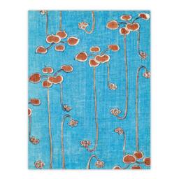 Artery8 Shin Bijutsukai Framed Wall Art Print Vintage Vine Illustration in Blue - Size: A4 - thumbnail 3