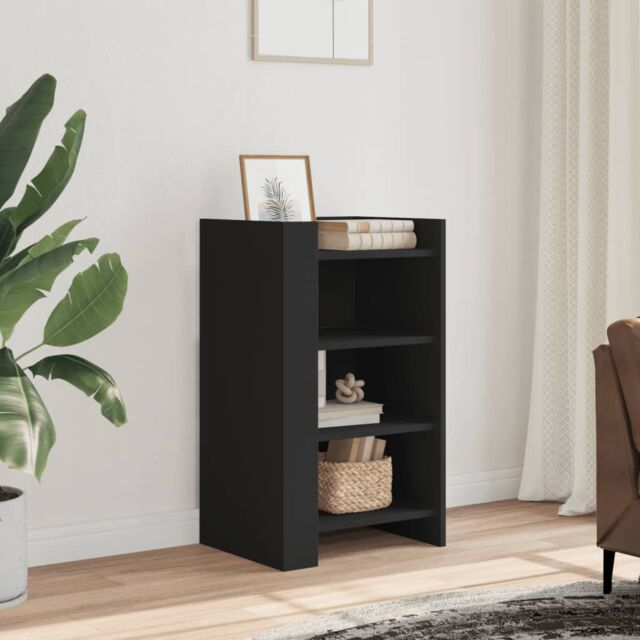 Berkfield Home Sideboard Black 45x35x75 cm Engineered Wood - Size: 45 x 35 x 75 cm - image 1