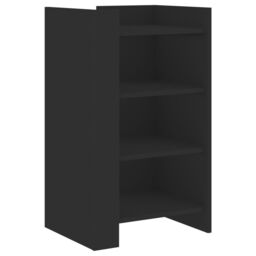 Berkfield Home Sideboard Black 45x35x75 cm Engineered Wood - Size: 45 x 35 x 75 cm - thumbnail 2