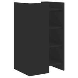 Berkfield Home Sideboard Black 45x35x75 cm Engineered Wood - Size: 45 x 35 x 75 cm - thumbnail 6