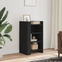 Berkfield Home Sideboard Black 45x35x75 cm Engineered Wood - Size: 45 x 35 x 75 cm - thumbnail 1